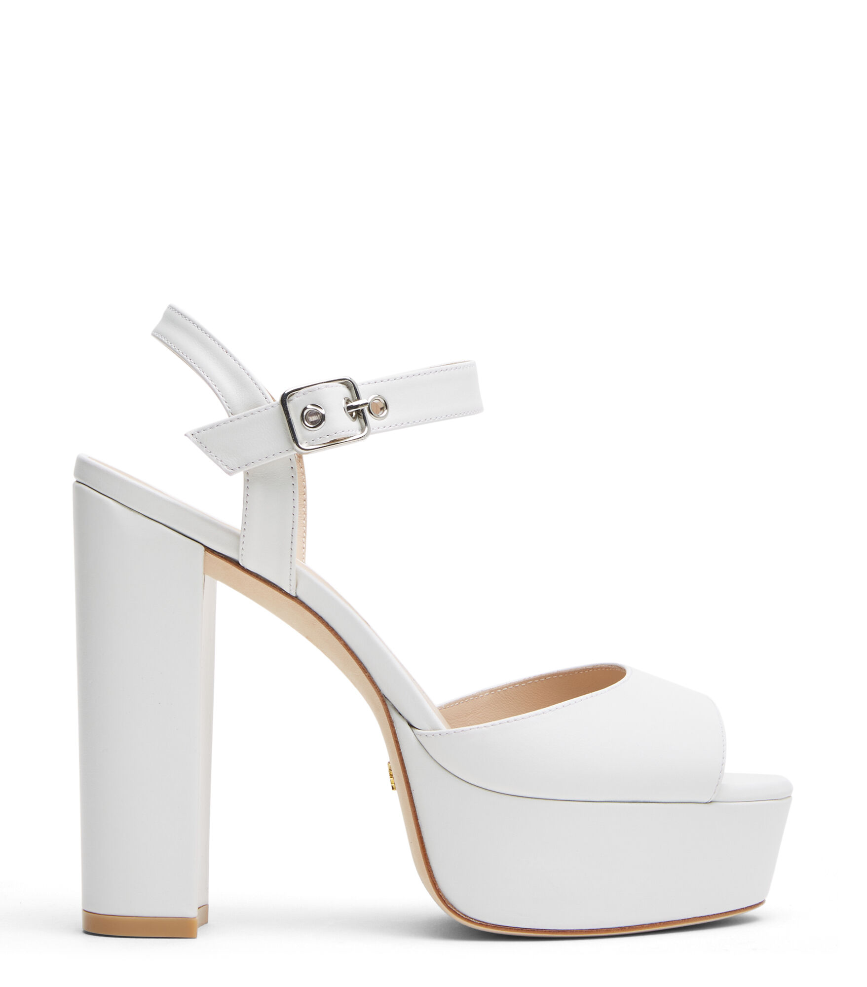 RYDER 95 PLATFORM SANDAL in WHITE for Women Stuart Weitzman