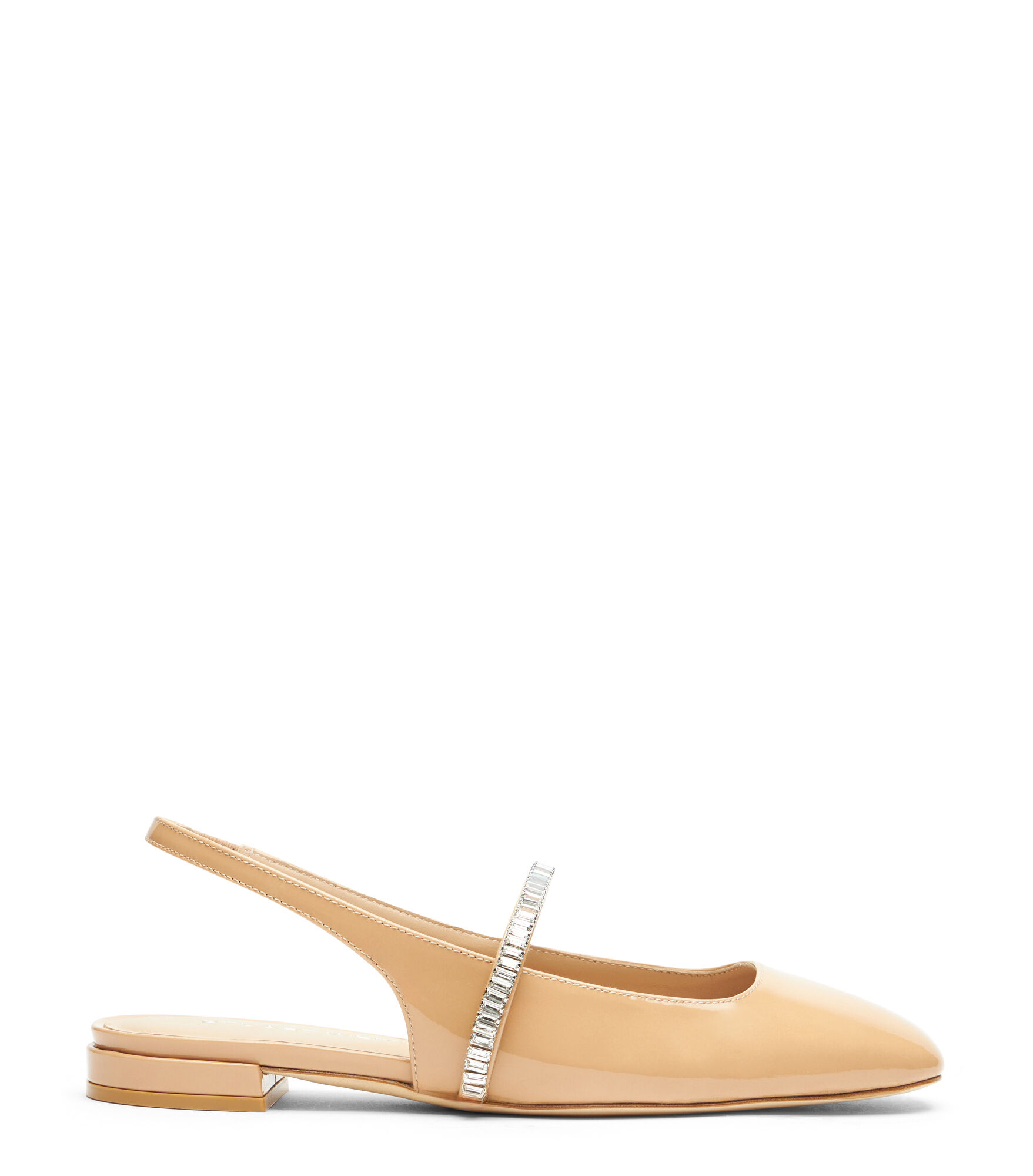 STEFANIE SLINGBACK FLAT, Last chance, /, CUIR VERNIS/CRISTAL - Stuart Weitzman - Modalova