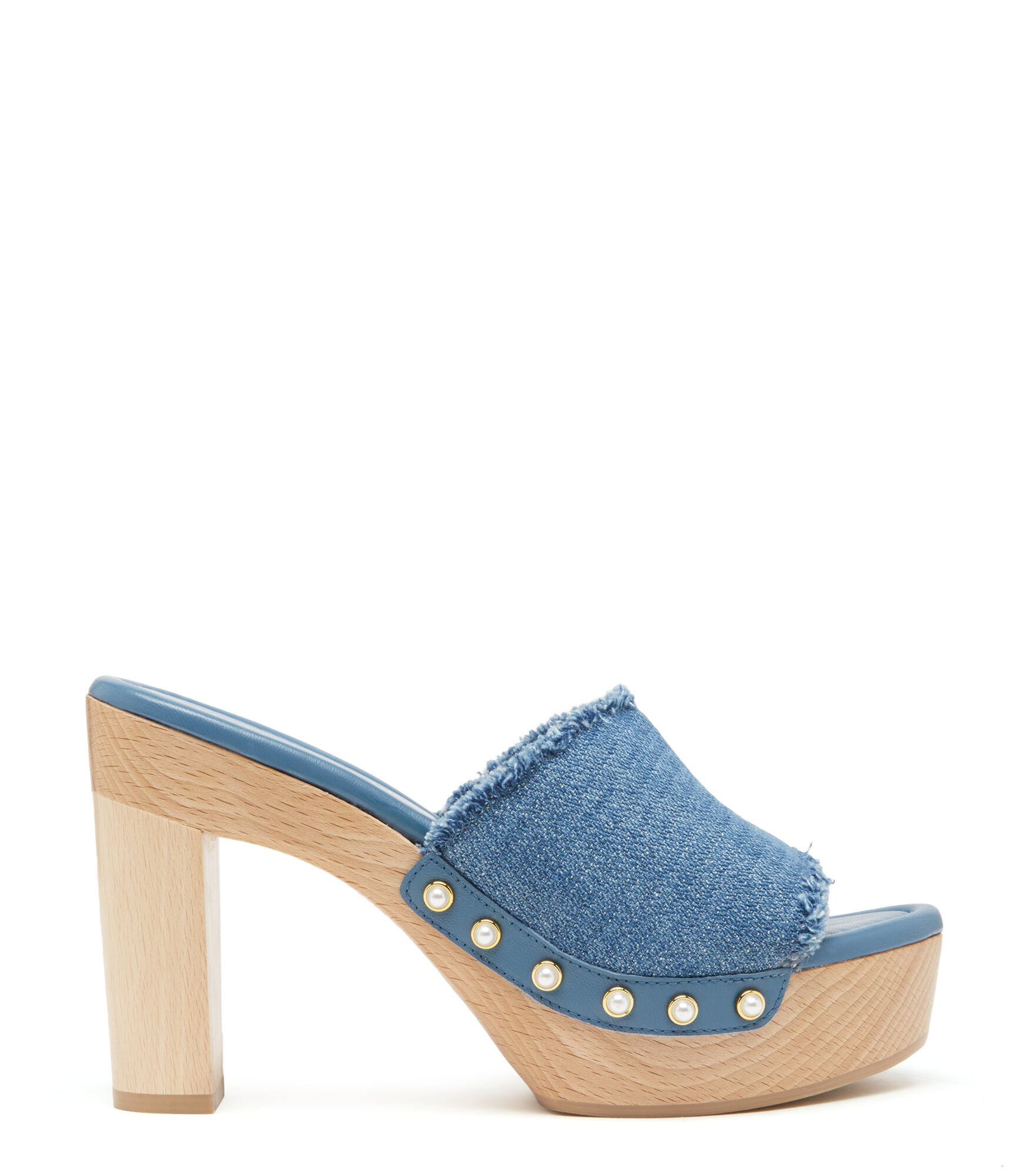 PEARL CLOG 85 SANDAL in WASHED for Women | Stuart Weitzman® UK