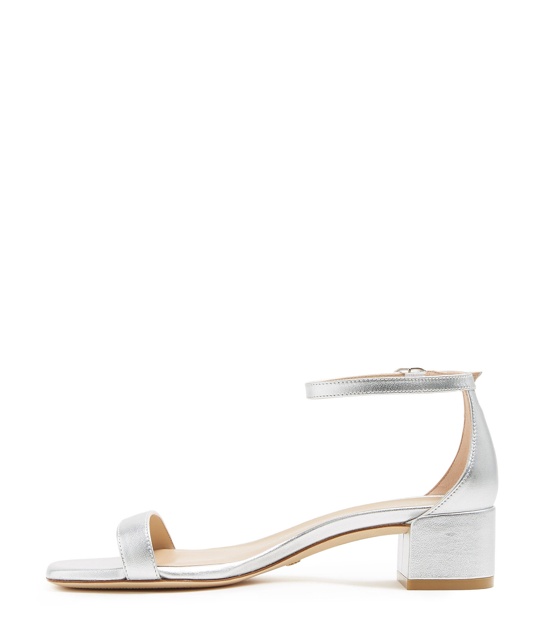 NUDISTCURVE 35 BLOCK SANDAL in SILVER for Women | Stuart