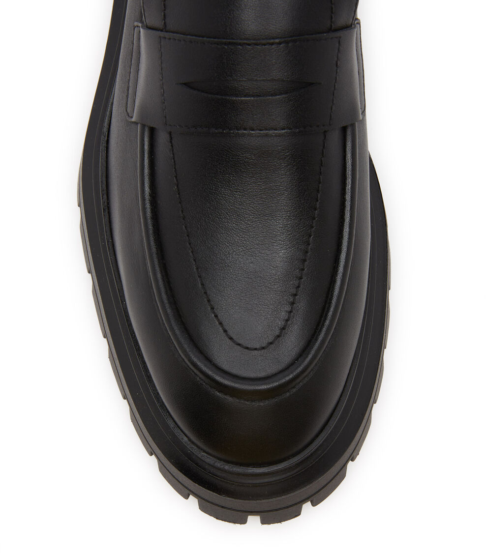 Stuart Weitzman BEDFORD LOAFER BLACK SC750CHIBLK