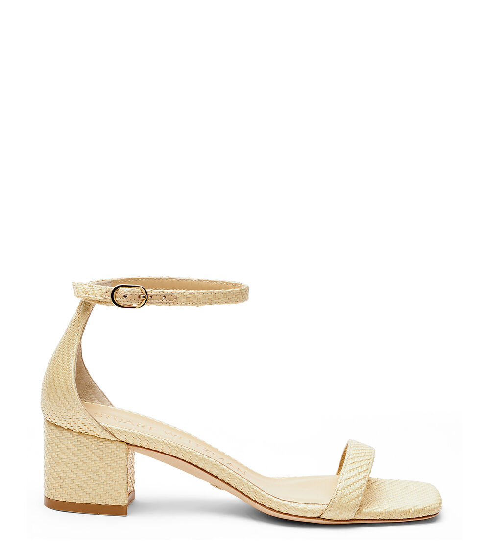 Stuart Weitzman SIMPLECURVE 50 SANDAL BEIGE SH509FIAWHE