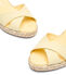 Stuart Weitzman MIRELA II ESPADRILLE WEDGE LEMON CHIFFON/NATURAL SK887CNAXWG
