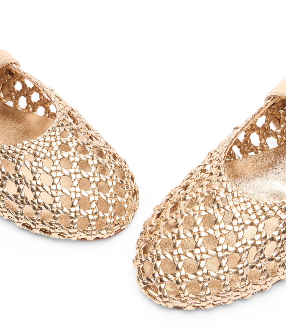 Stuart Weitzman THEA MARY JANE GOLDEN SK782MEWGOE