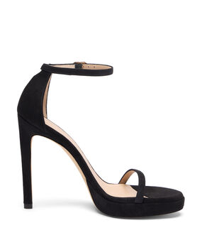 Stuart Weitzman NUDIST DISCO BLACK S2542SUEBLK
