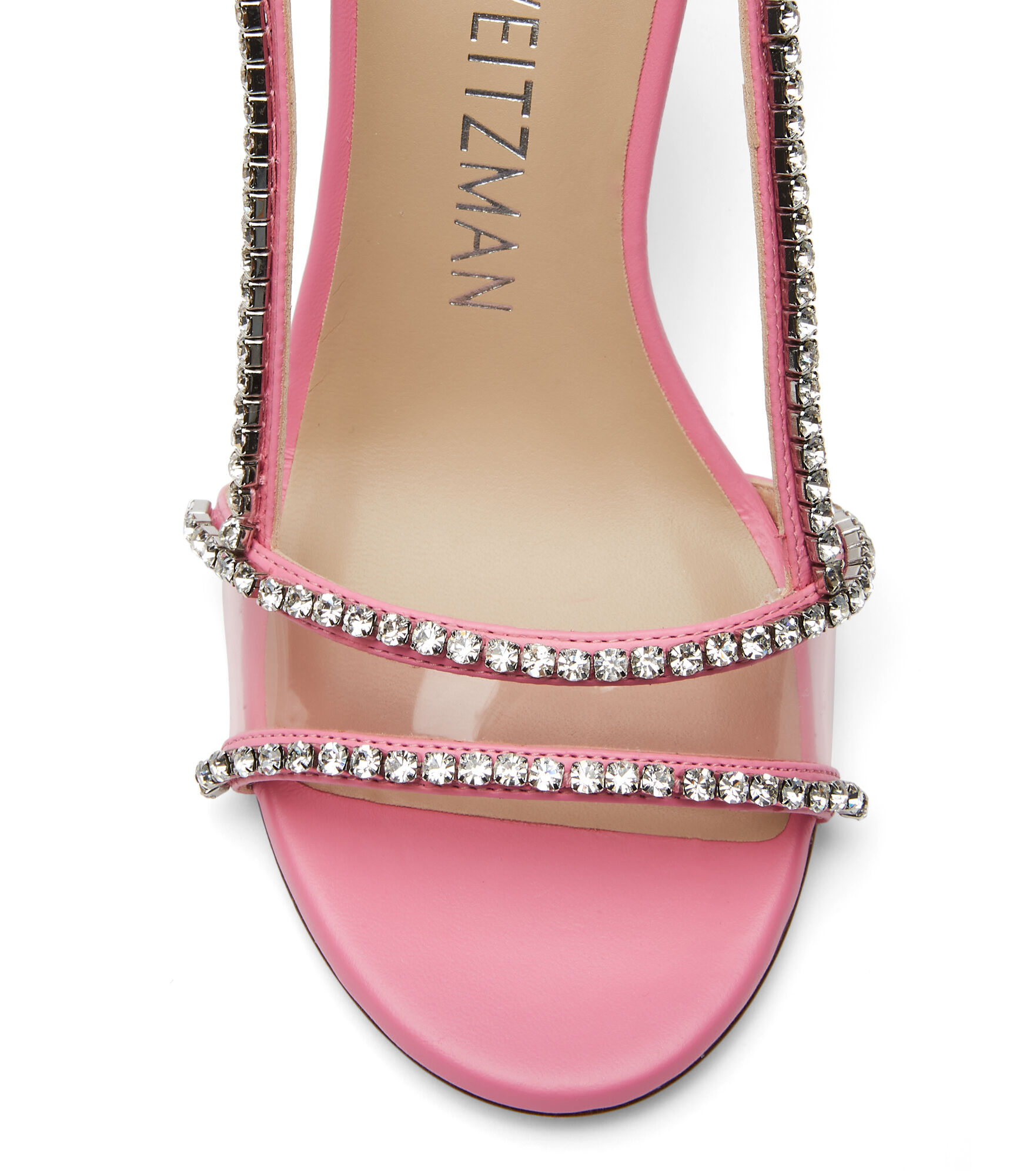 Stuart Weitzman crystal embellished 110mm sandals - Pink