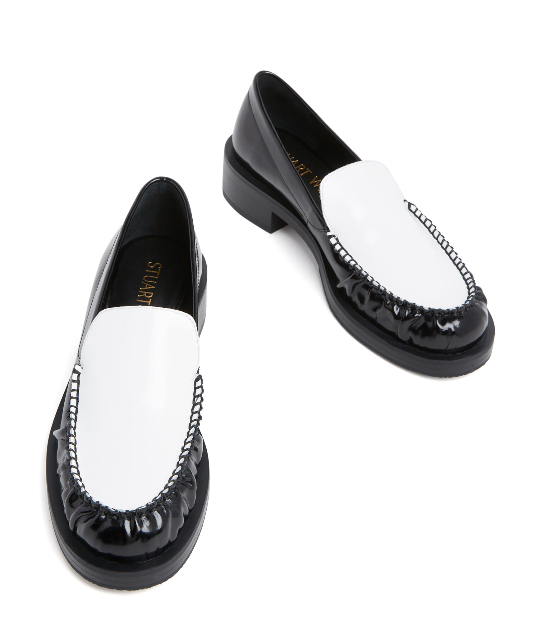 Black and white loafer shop