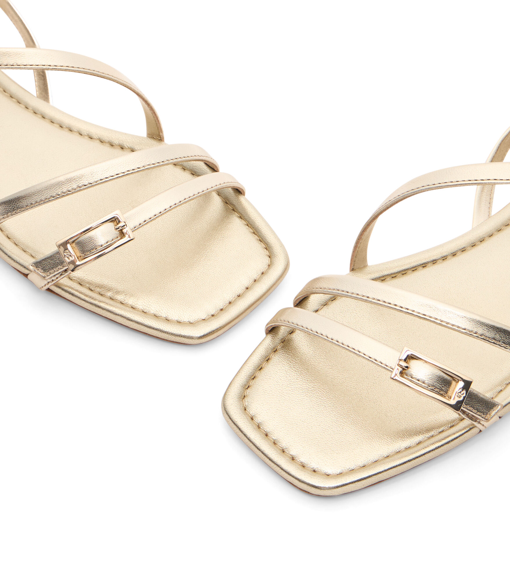 GEORGIE SANDAL in LIGHT GOLD for Women | Stuart Weitzman®
