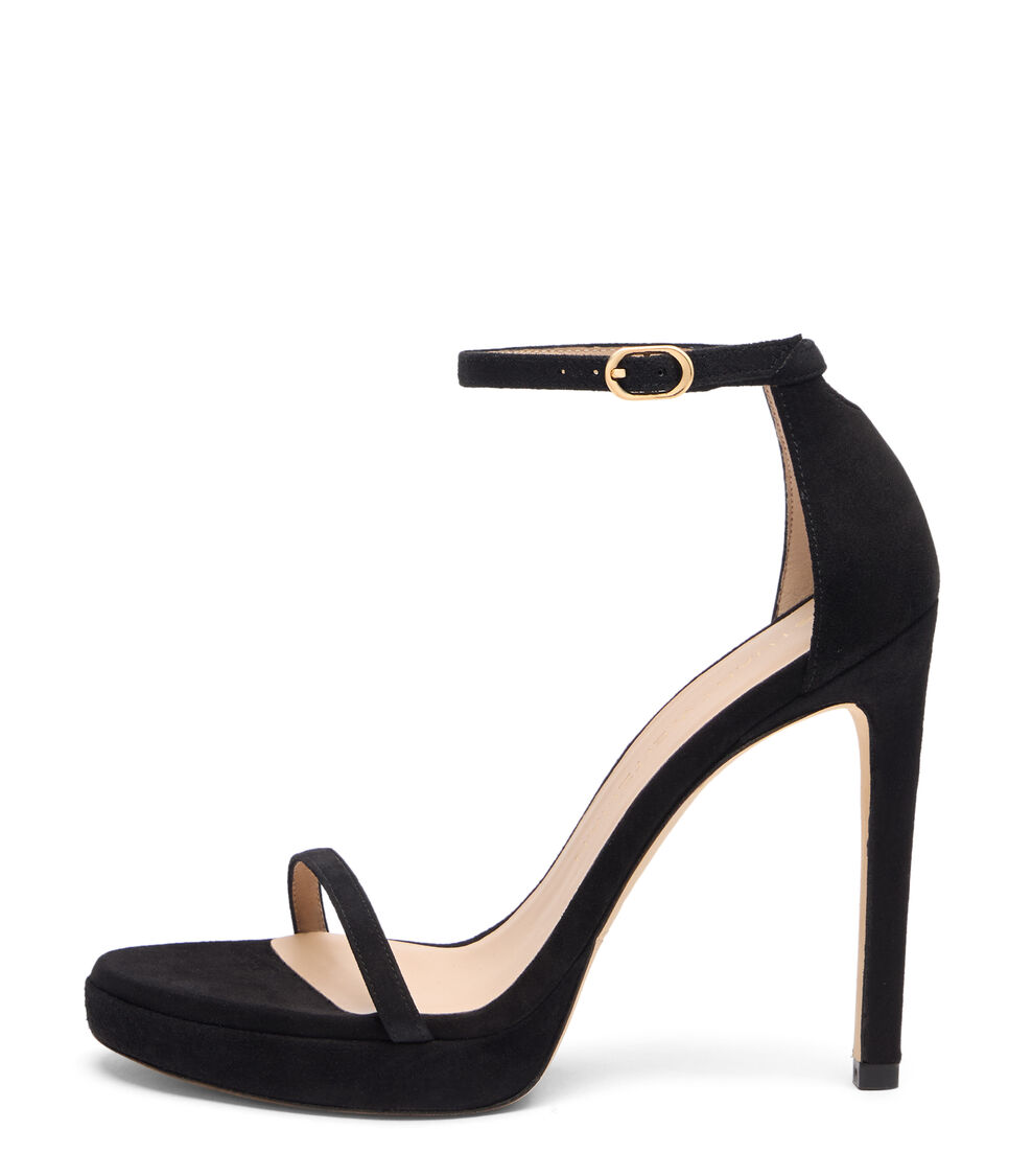 Stuart Weitzman NUDIST DISCO BLACK S2542SUEBLK