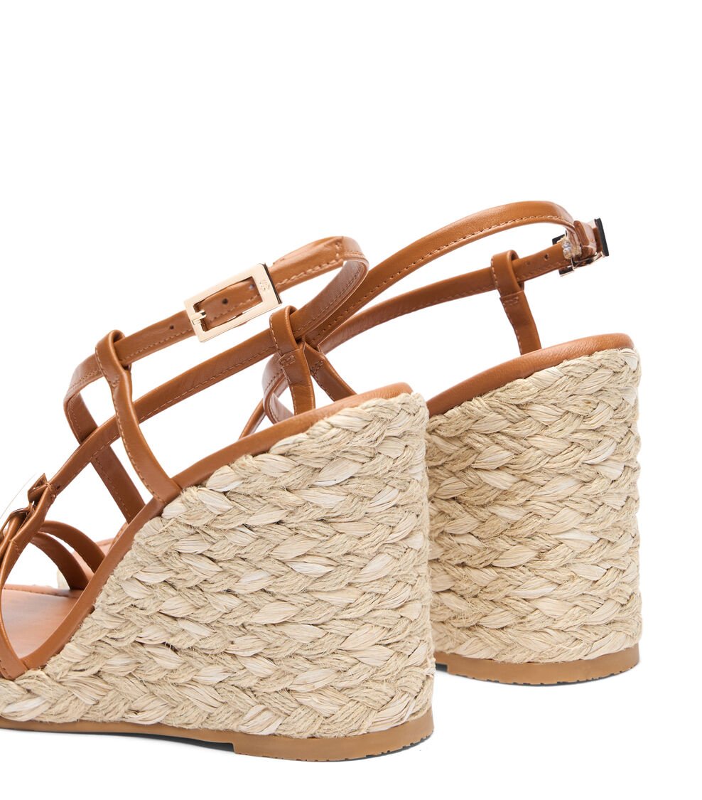 Stuart Weitzman GEORGIE ESPADRILLE WEDGE Stuart Weitzman GEORGIE ESPADRILLE WEDGE MACCHIATO/NATURAL SK804STJXWD
