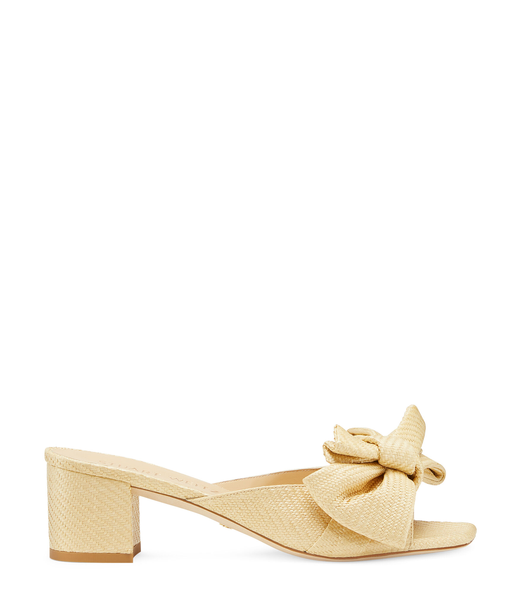 LOVEKNOT 50 BLOCK SLIDE, Last chance, BLÉ, RAFFIA - Stuart Weitzman - Modalova