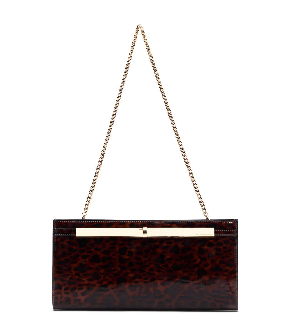 Stuart Weitzman POSH CLUTCH DARKBROWN SK250GORDBR