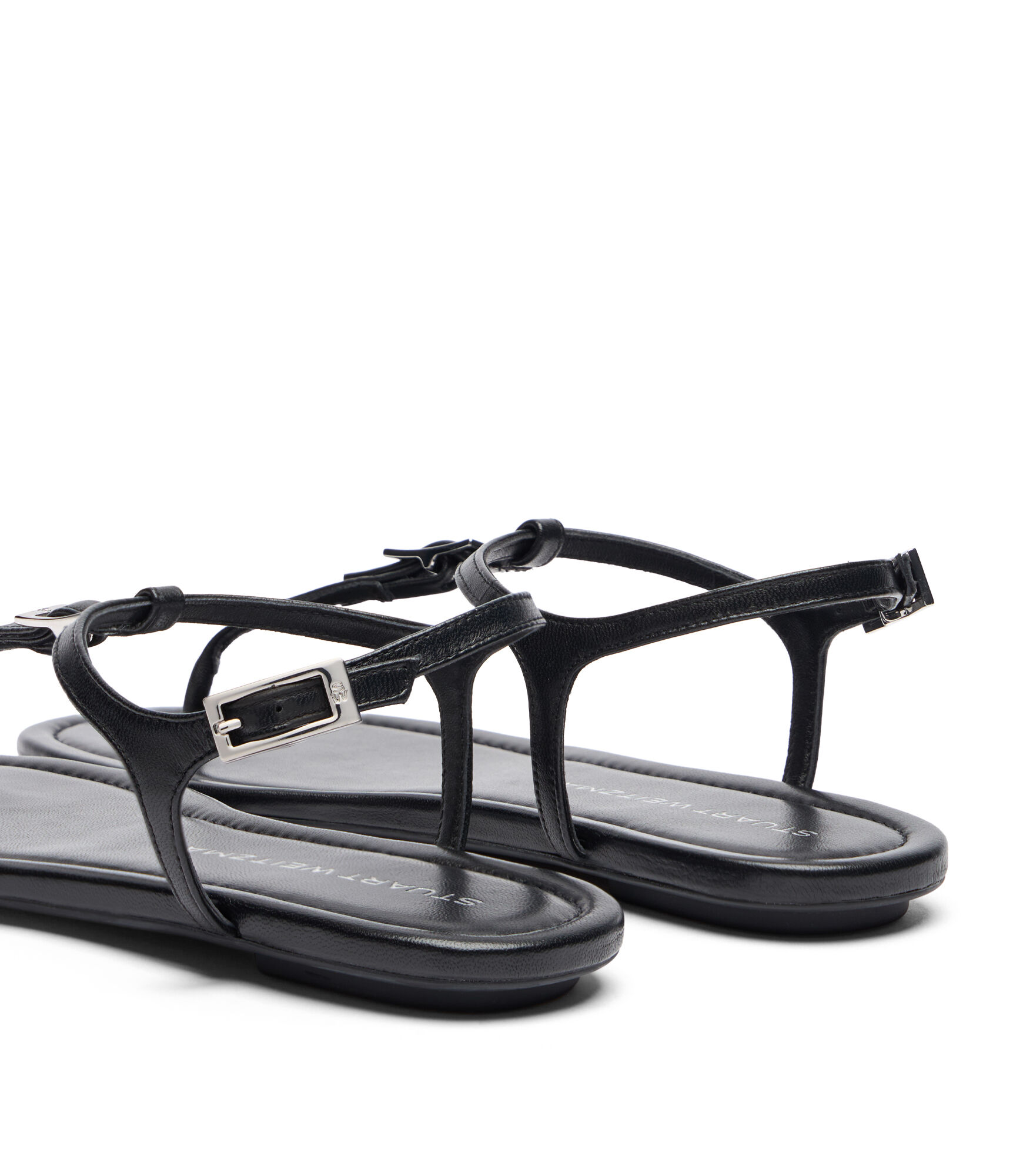 STUART WEITZMAN ショシ サンタル IETSTRAPSL049 BLACK Stuart Weitzman Strapeze 100mm Leather Pumps | Black | FARFETCH