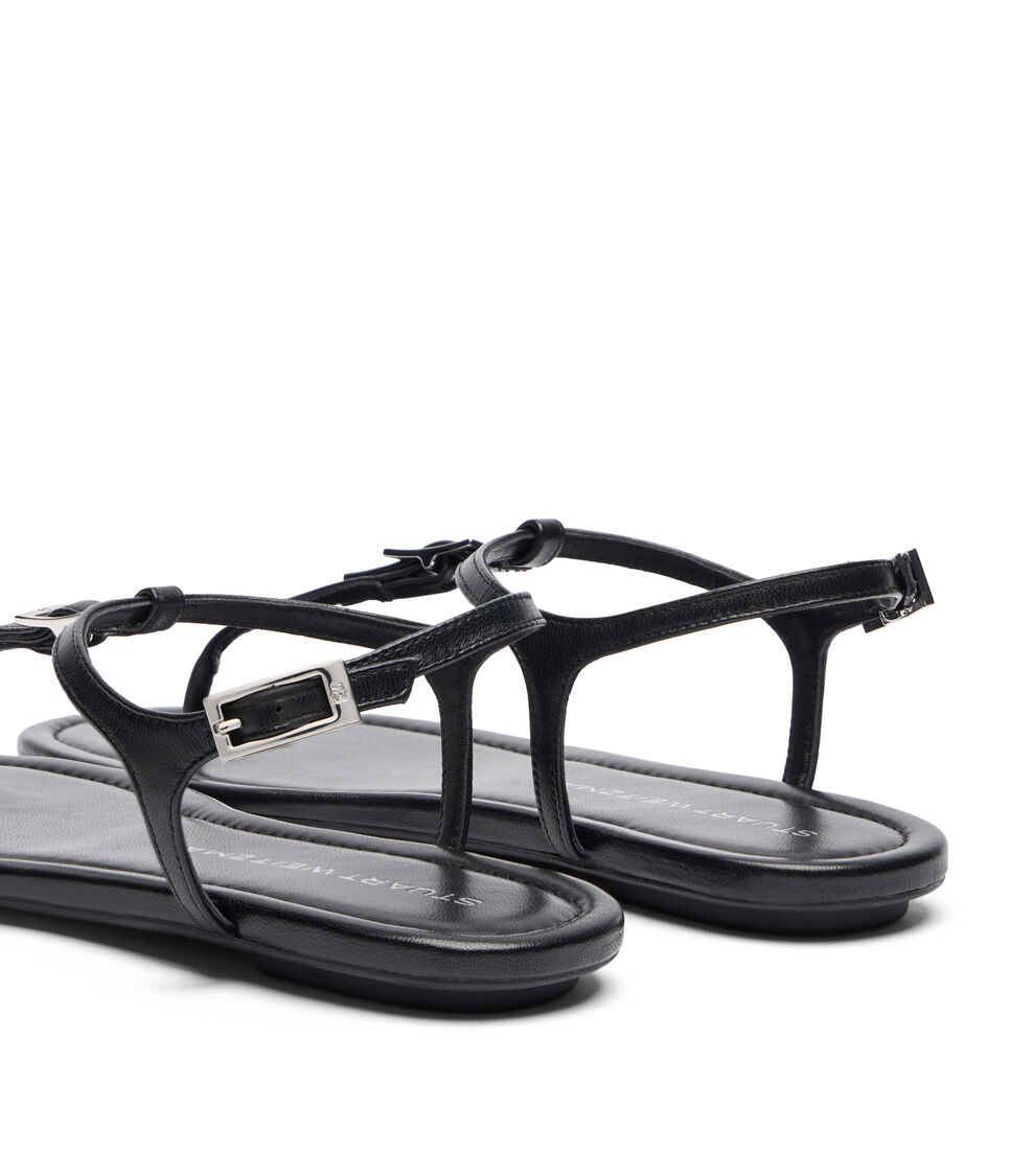 Stuart Weitzman GEORGIE T-STRAP BLACK SL049LARBLK