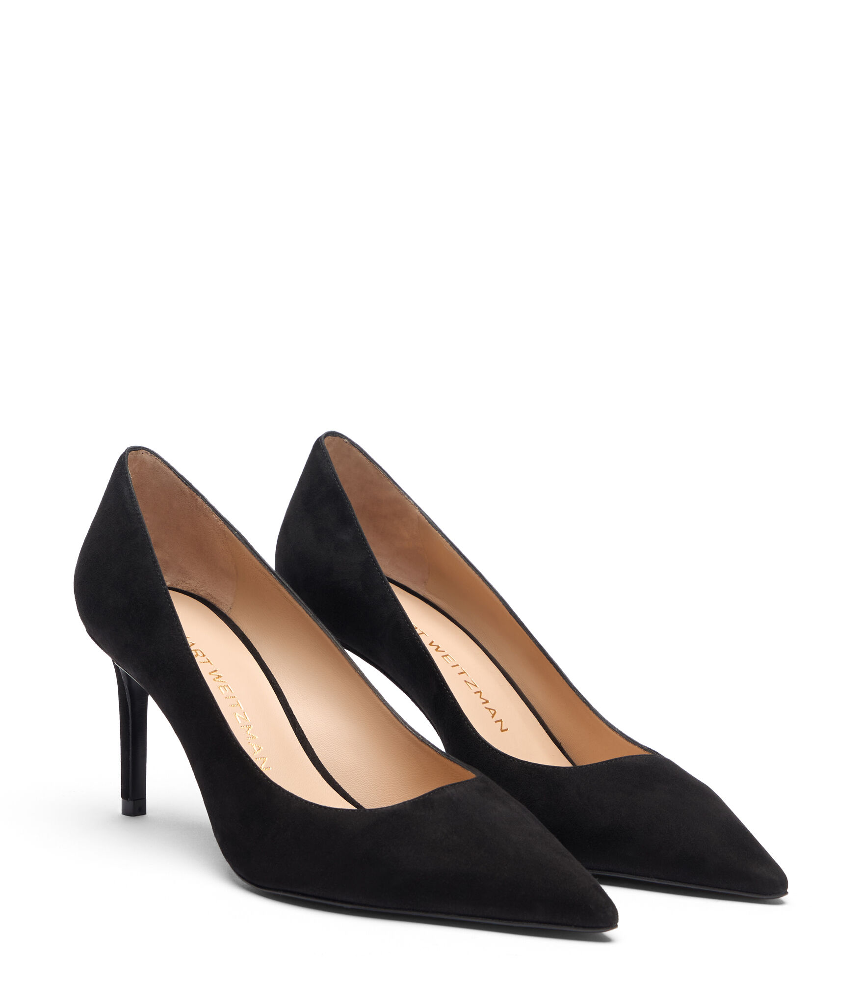 STUART POWER PUMP 75 in BLACK for Women | Stuart Weitzman® UK