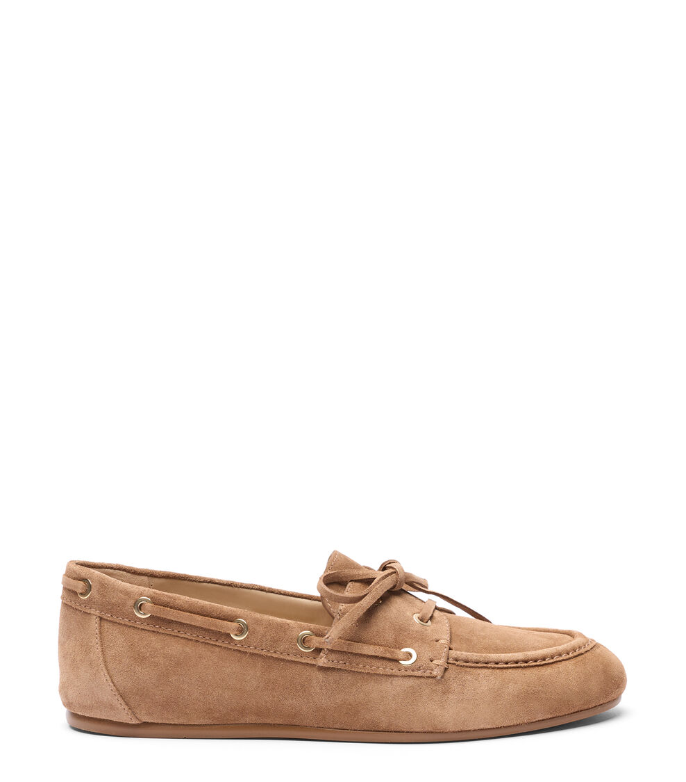 Stuart Weitzman TINSLEY MOCCASIN TOASTED ALMOND SK691SPDQPI