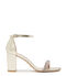 Stuart Weitzman NEARLYNUDE HIGHSHINE SANDAL PLATINO SC643LIDPYB