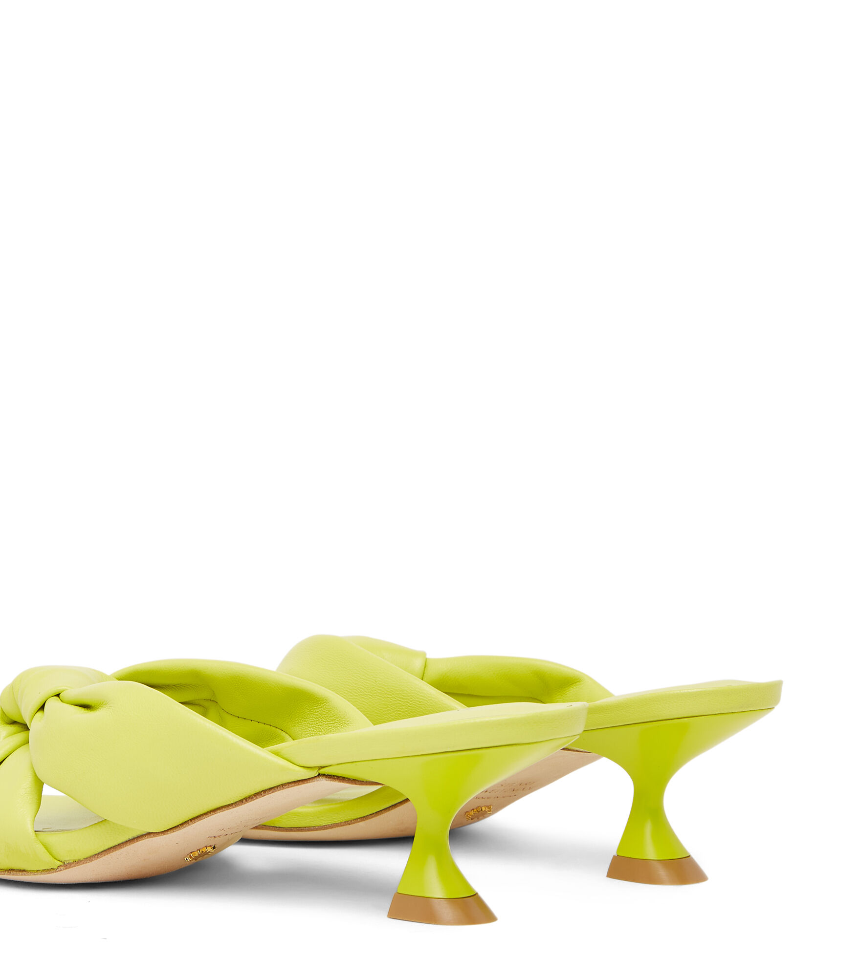 STUART WEITZMAN PISTACHIO レザー PLAYA サンダル PLAYA 50 KNOT SLIDE in PISTACHIO for Women | Stuart Weitzman® UK