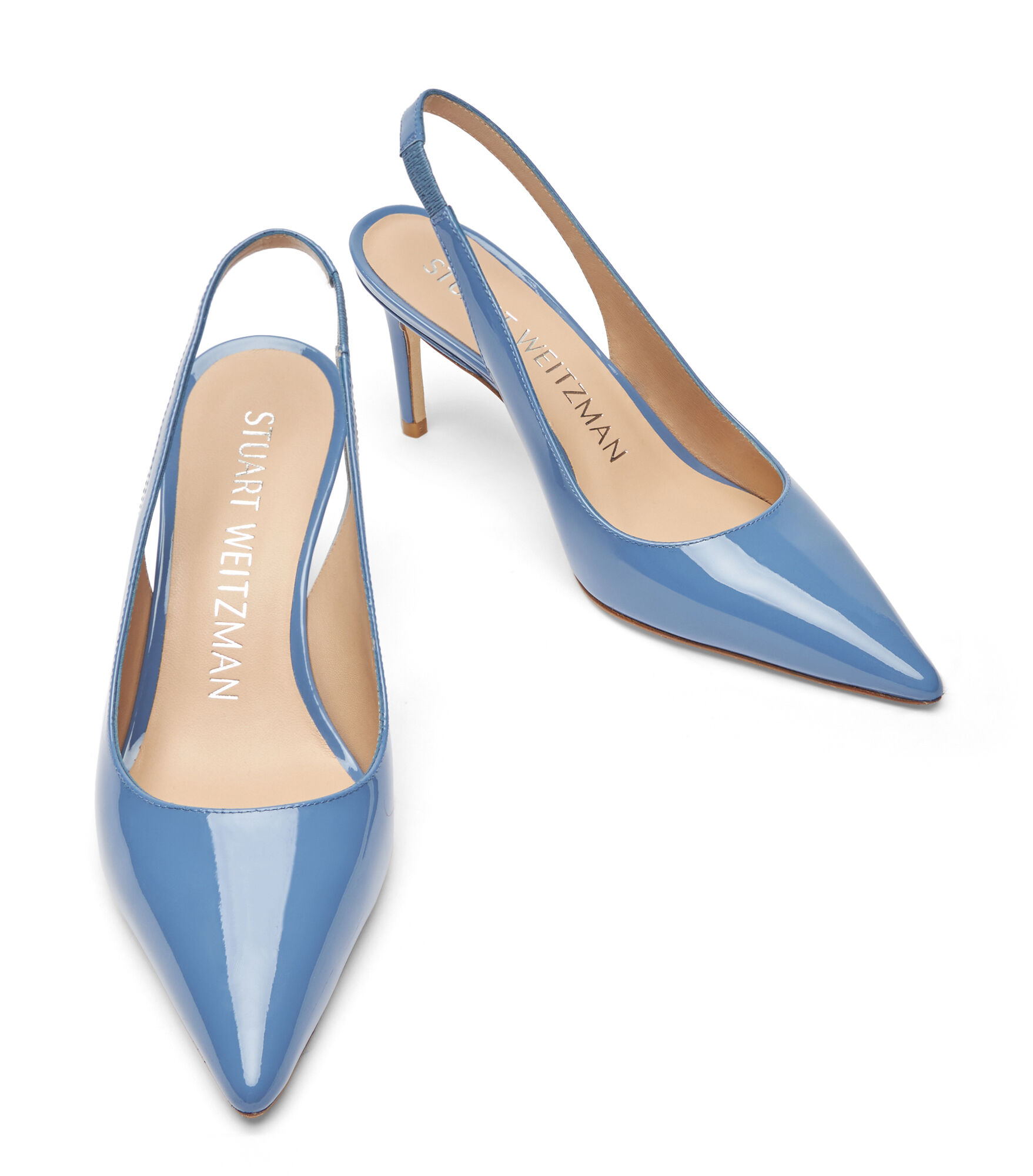 STUART 75 SLINGBACK PUMP in BLUE STEEL for Women Stuart Weitzman