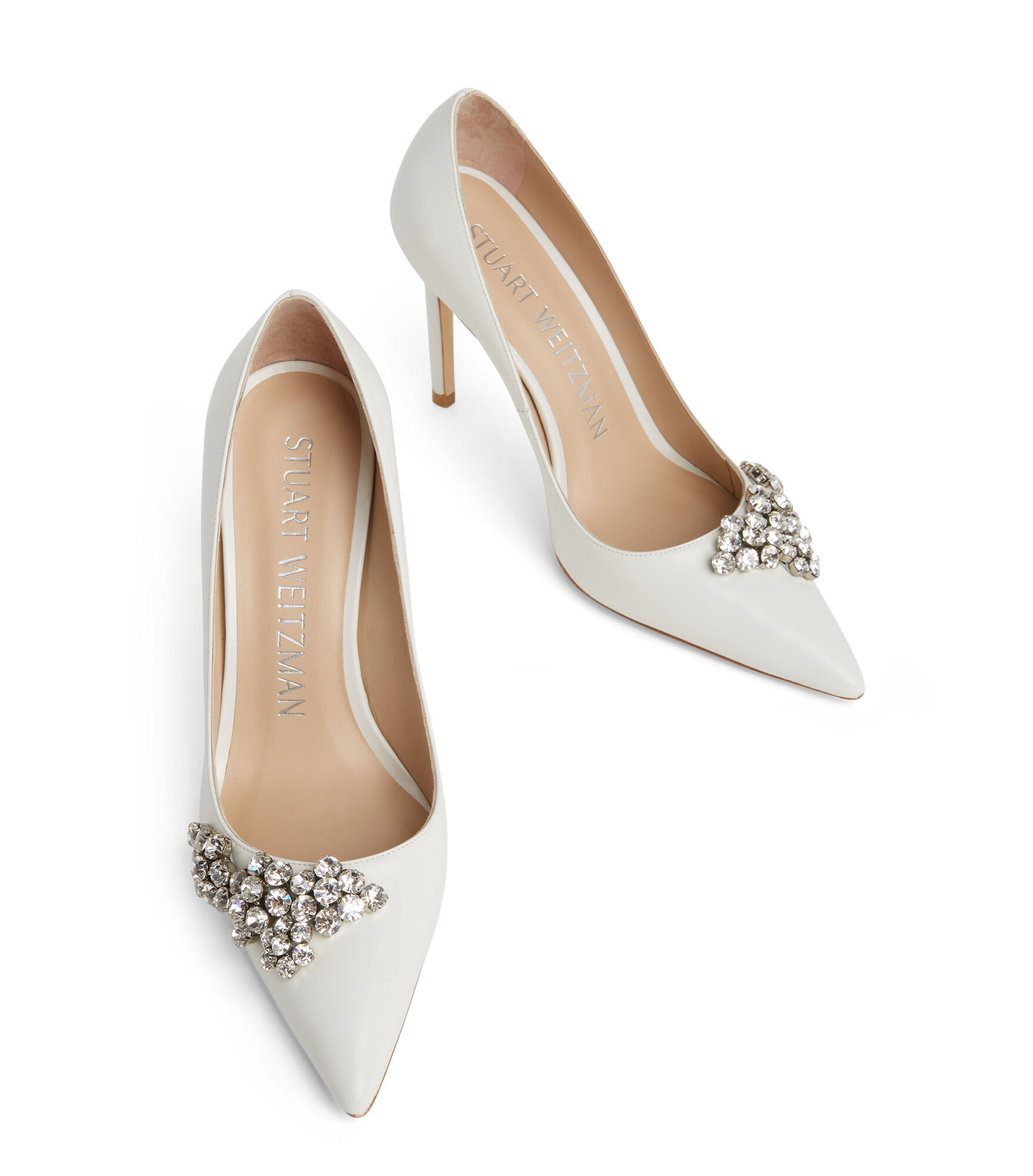 Stuart weitzman new arrivals satin pumps