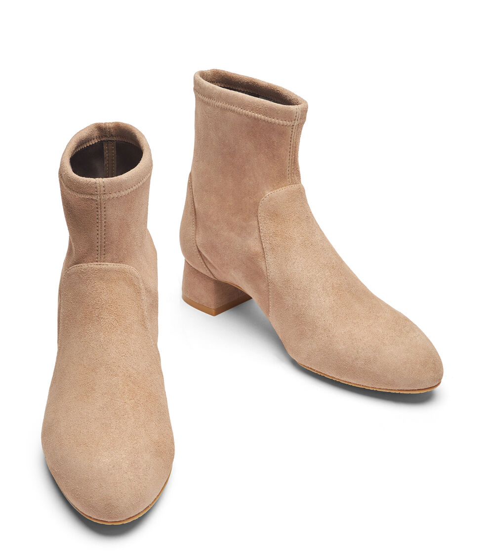 Stuart Weitzman GRACE SOCK BOOTIE CASHMERE SI850SUSA81