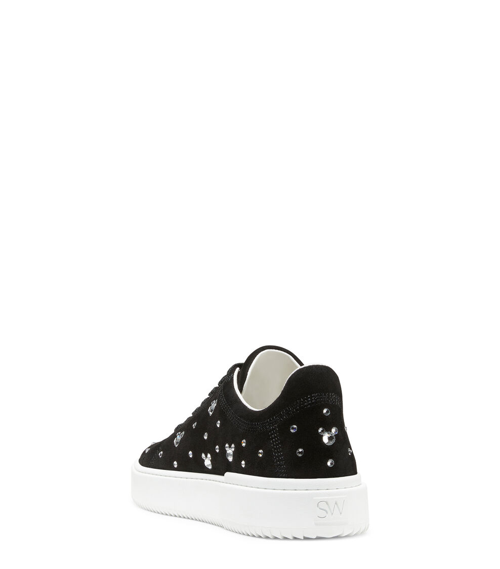 Stuart Weitzman DISNEY X SW RYAN LOW-TOP SNEAKER​ Black SC863SUYBCL