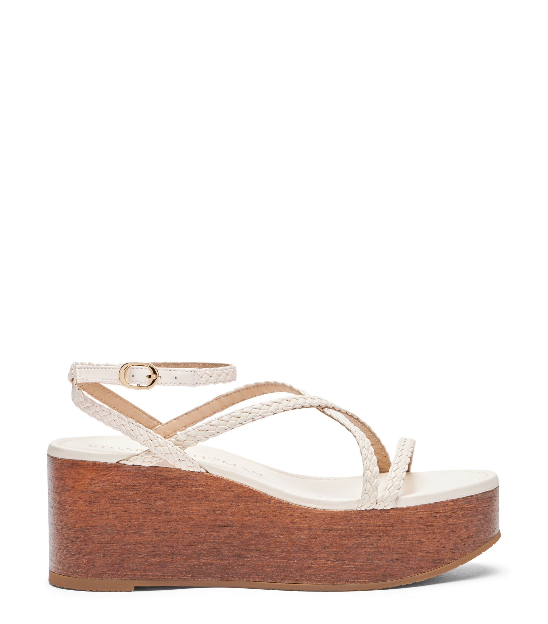 WOVETTE WEDGE in SEASHELL/WALNUT for Women | Stuart Weitzman®