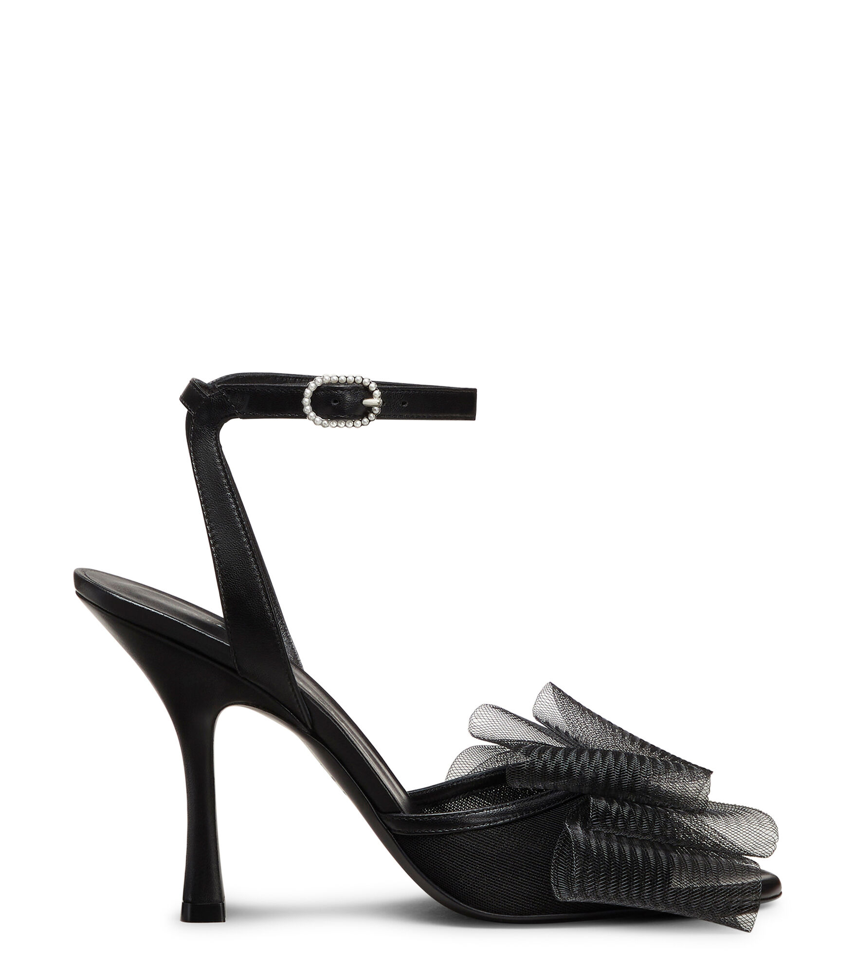 BLUSHING BOW 100 SANDAL, Last chance, , CUIR NAPPA LAQUÉ/MESH - Stuart Weitzman - Modalova