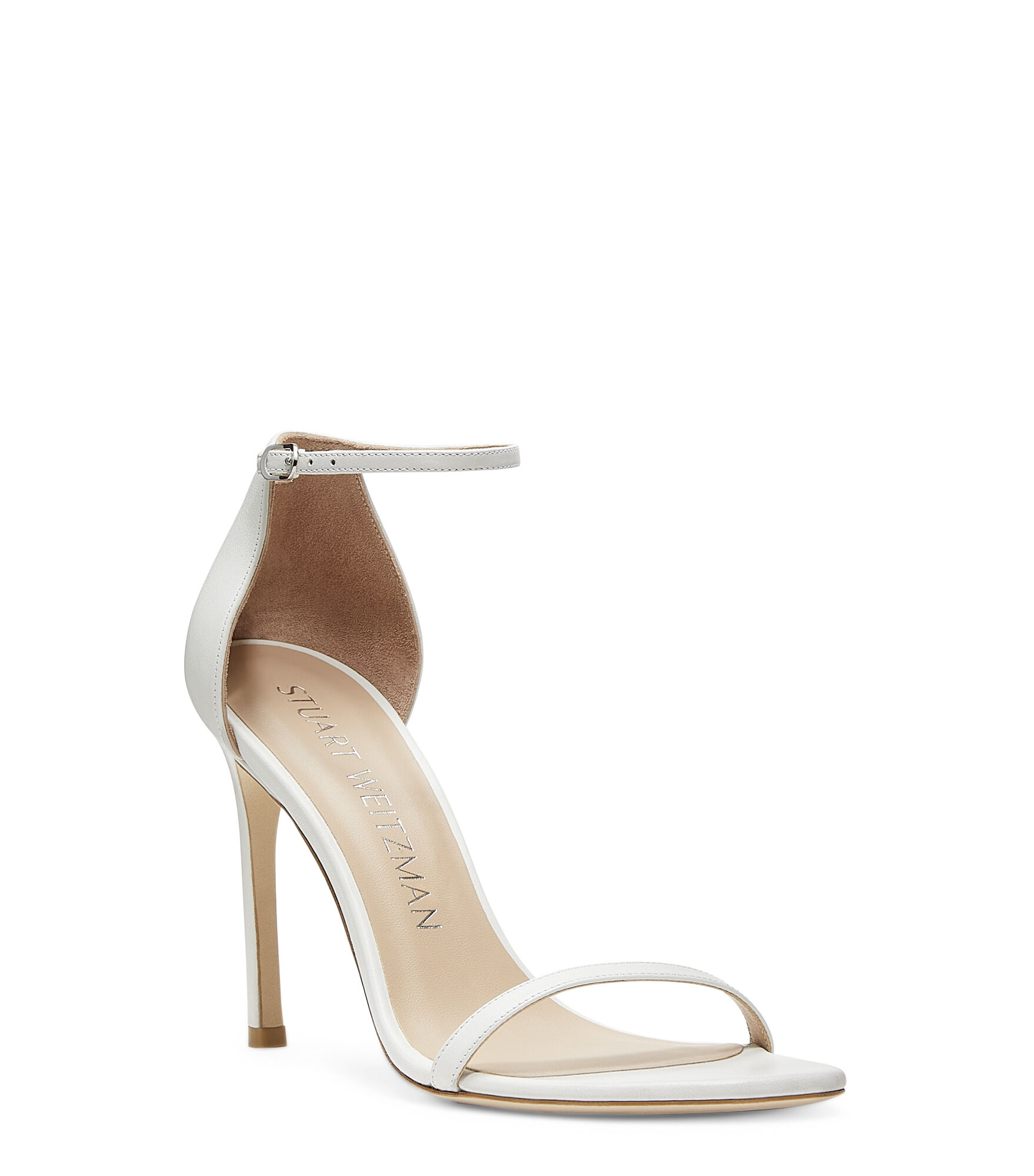 White stuart weitzman heels sales