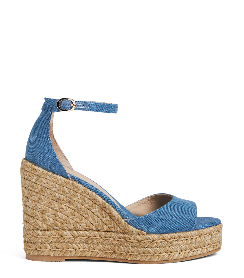 Stuart Weitzman NUDISTCURVE ESPADRILLE WEDGE WASHED SE414VDMS9N