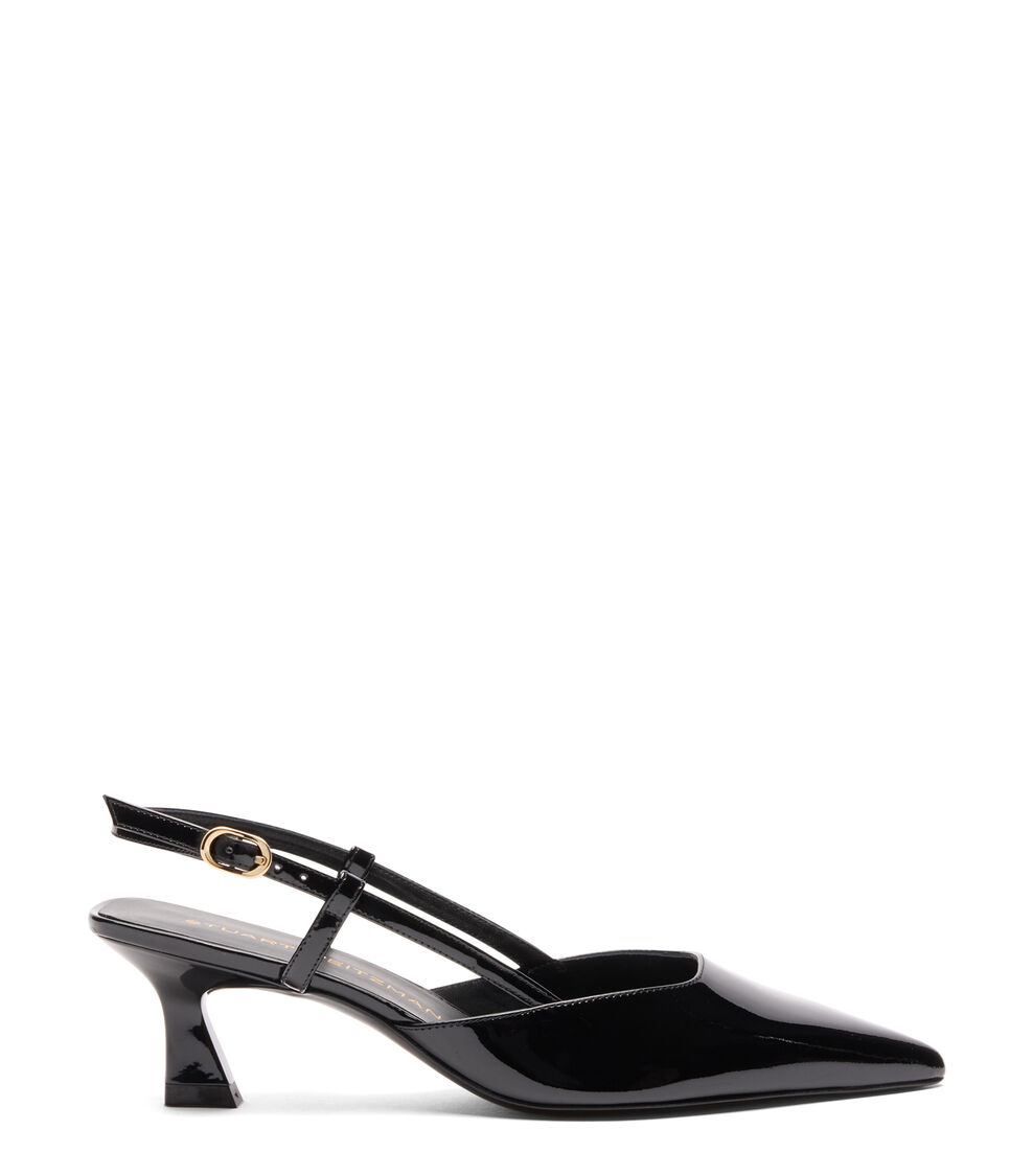 Stuart Weitzman VINNIE 50 SLINGBACK BLACK SJ435PATBLK