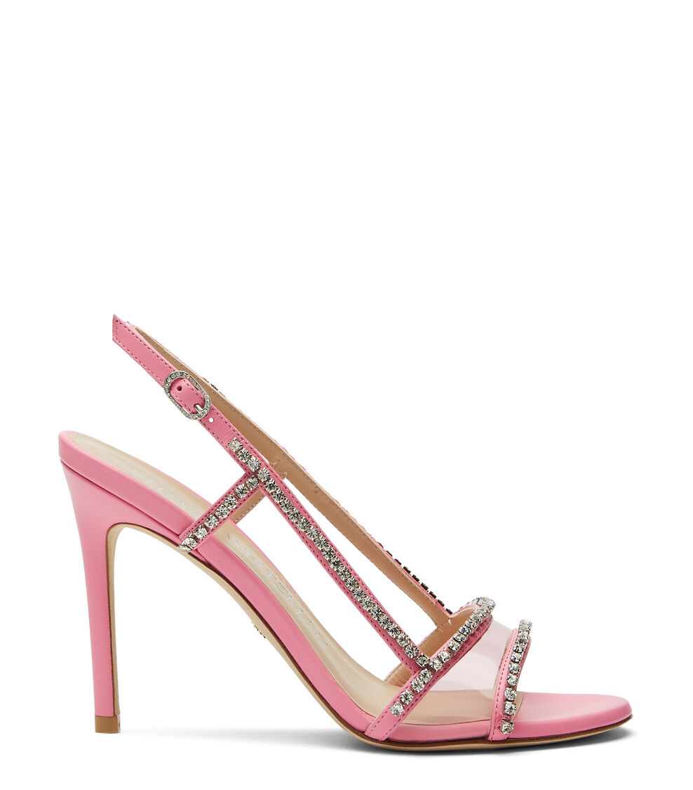 Stuart Weitzman MONDRIAN GLAM 100 SANDAL PINK SC243PVRUKR
