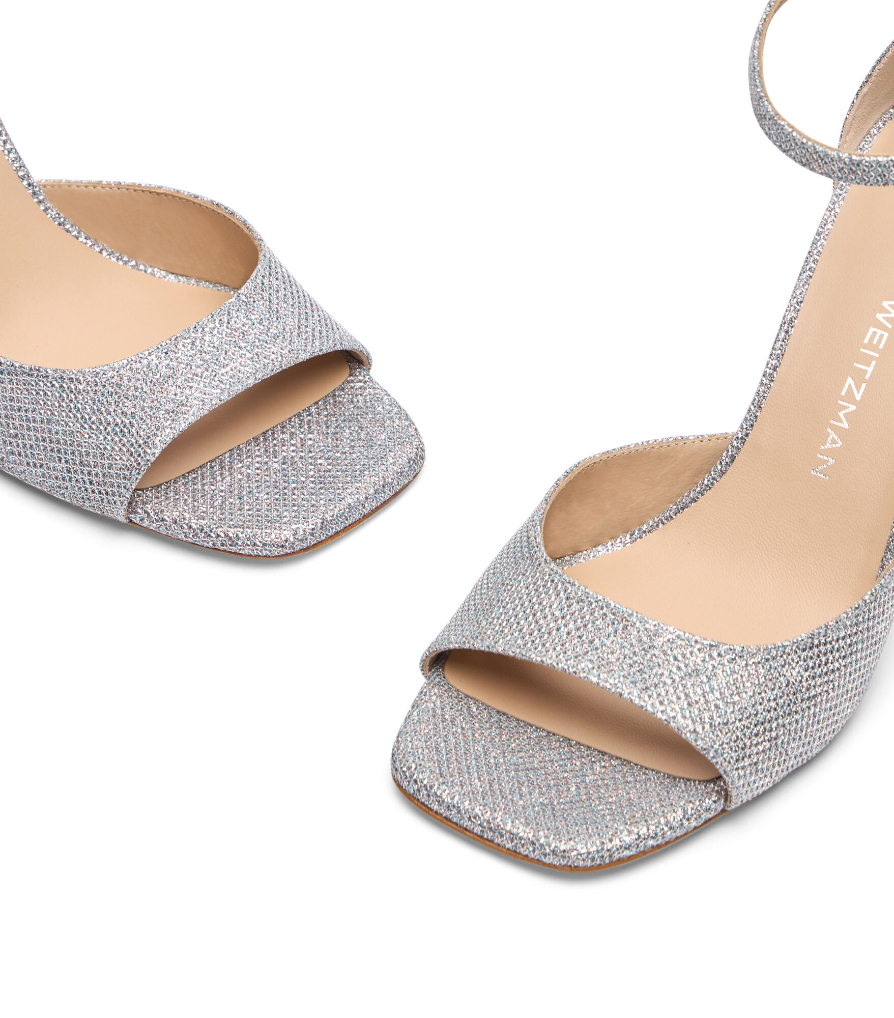 サンダル・ミュール Stuart Weitzman SS25 NUDISTARC 75 SANDAL (SJ991 SLV) Stuart Weitzman Nudistarc Sandals 75mm | Shopbop