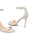 Stuart Weitzman NUDIST SHINE 100 SANDAL CLEAR/CREAM SK219PCTX0T