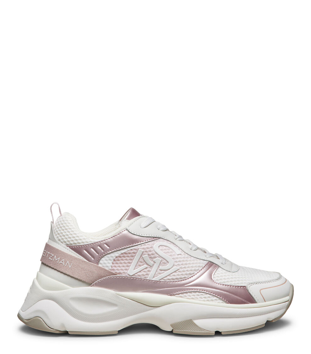 Stuart Weitzman SW TRAINER BIANCO/ROSA MULTI SK267CFGXME