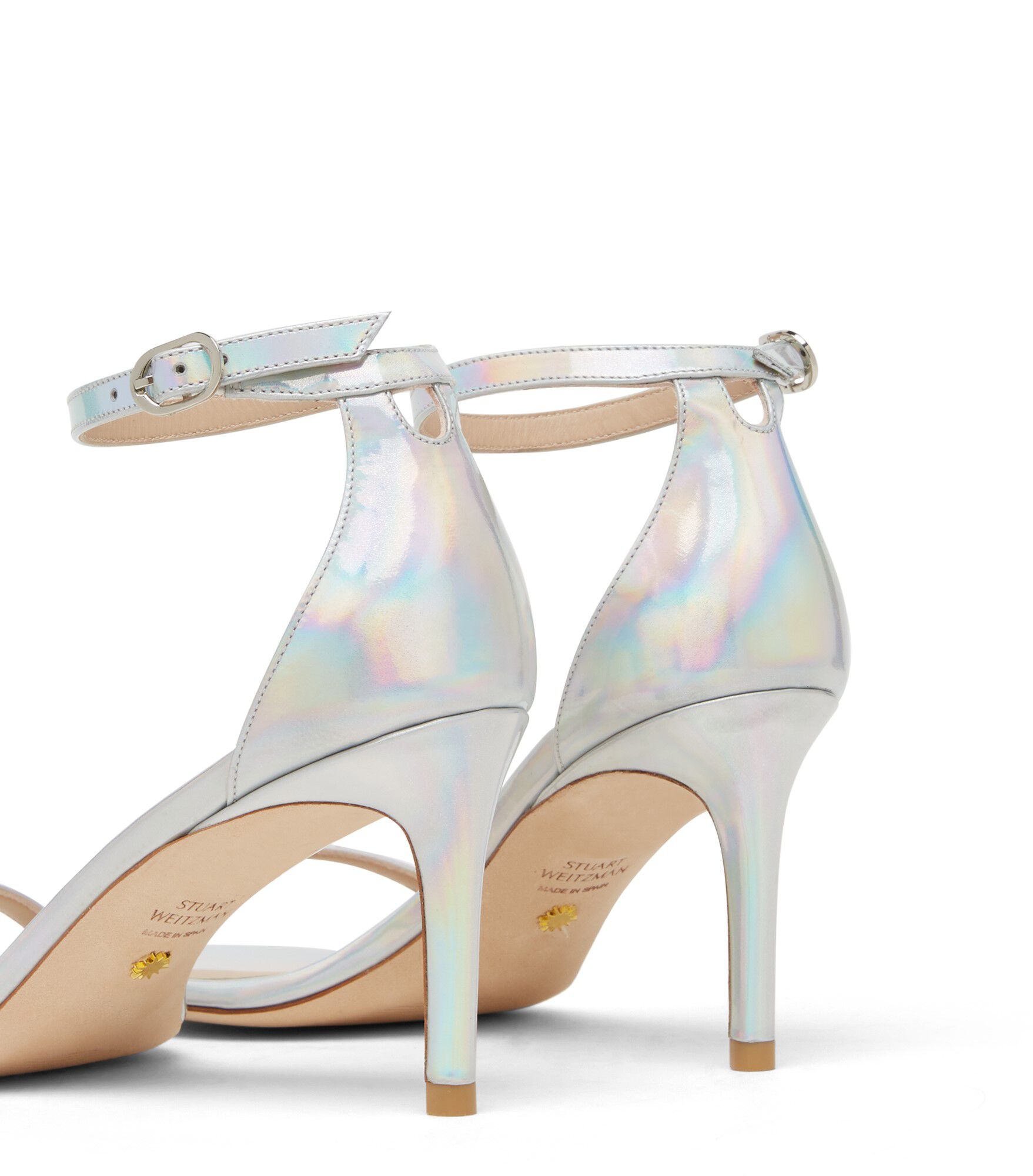 Stuart weitzman simple sandal silver outlet