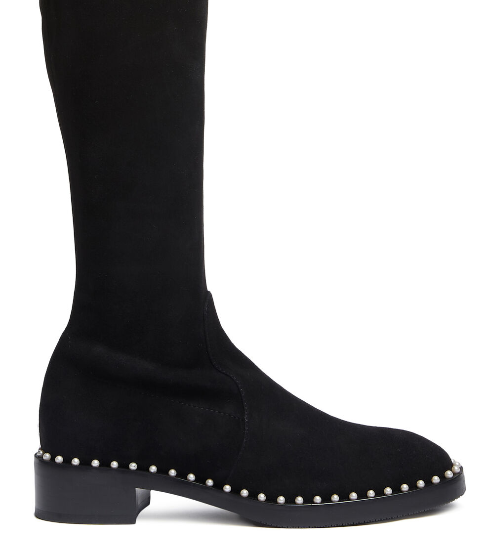 Stuart Weitzman LOWLAND PEARL NOIR S4012SUSBLK