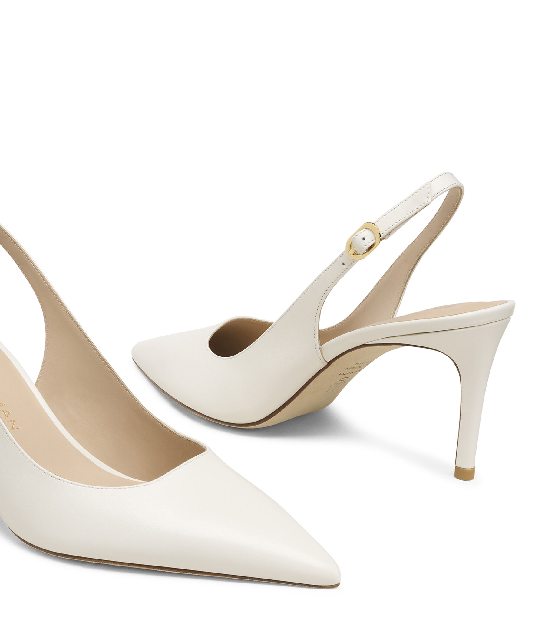 STUART POWER SLINGBACK 75 in CREAM for Women | Stuart Weitzman®