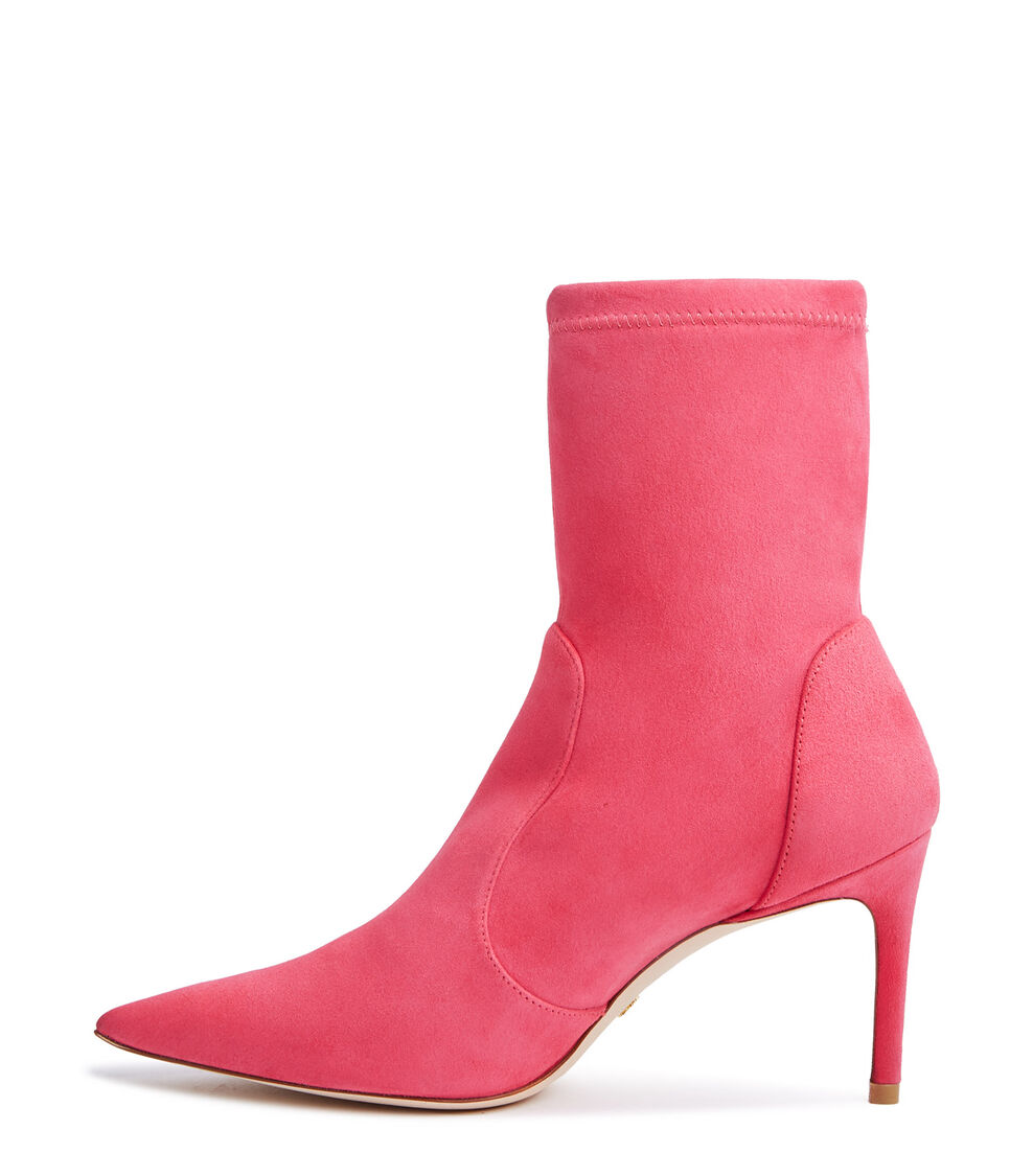 Stuart Weitzman STUART 85 STRETCH BOOTIE HOT PINK SB658SUSHOT