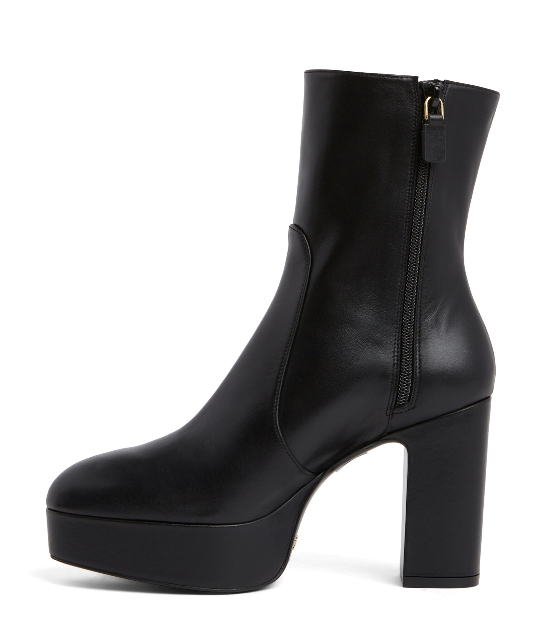LALA PLATFORM ZIP BOOTIE in BLACK for Women Stuart Weitzman