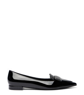 Stuart Weitzman SOVINNIE FLAT BLACK SM455PATBLK