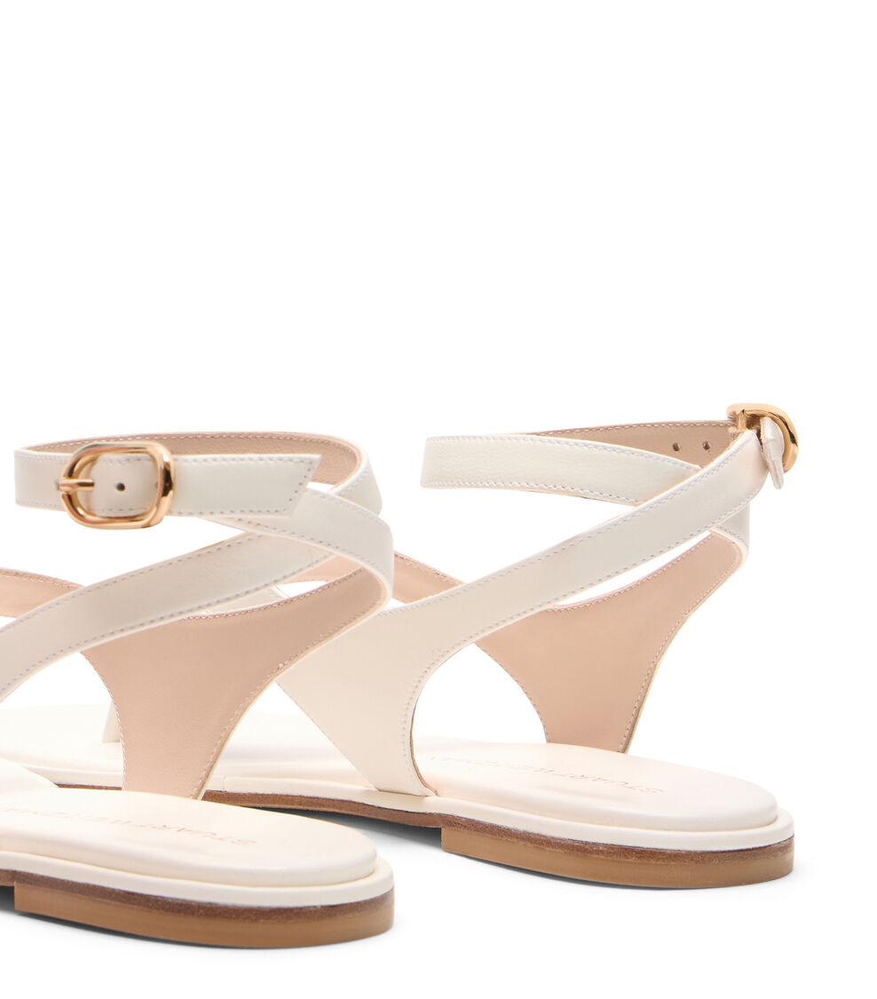 Stuart Weitzman MARLEY SANDAL CREAM SN654LARCRM