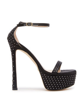 Stuart Weitzman NUDISTCURVE HOLLYWOOD SHINE SANDAL Schwarz SB851SAYMFP