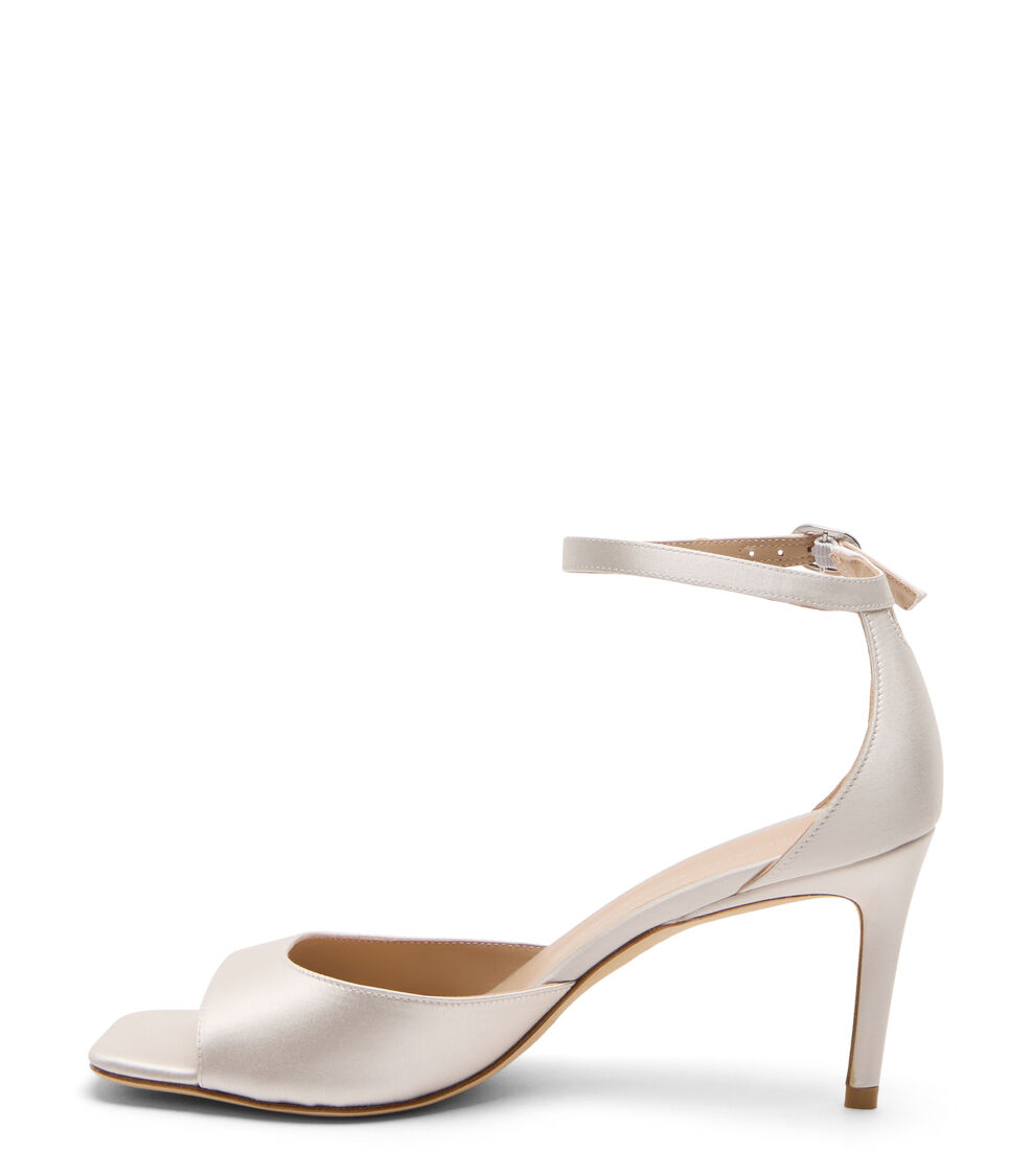 Stuart Weitzman NUDISTIA 75 SANDAL CREAM SI758SANCRM