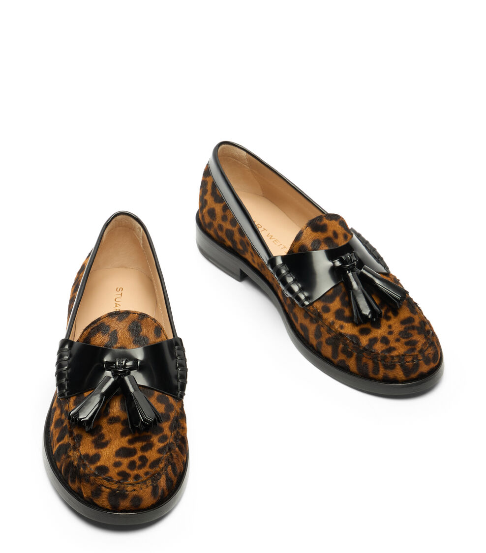 Stuart Weitzman LOTTIE TASSEL LOAFER CLASSIC/BLACK SL594LEZSXD