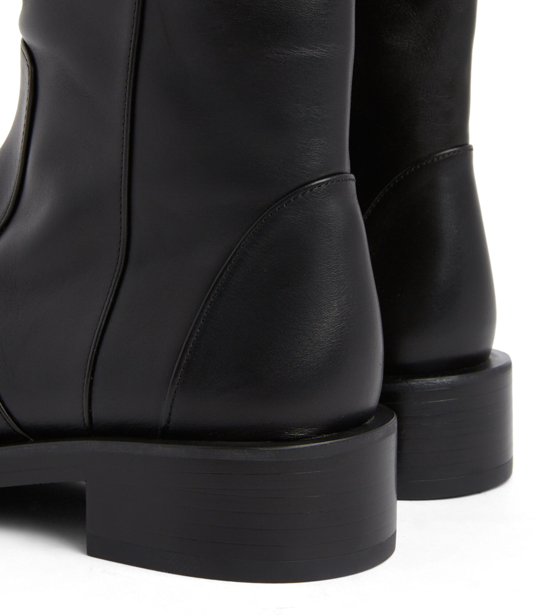 Stuart weitzman instep 2025 leather zip booties
