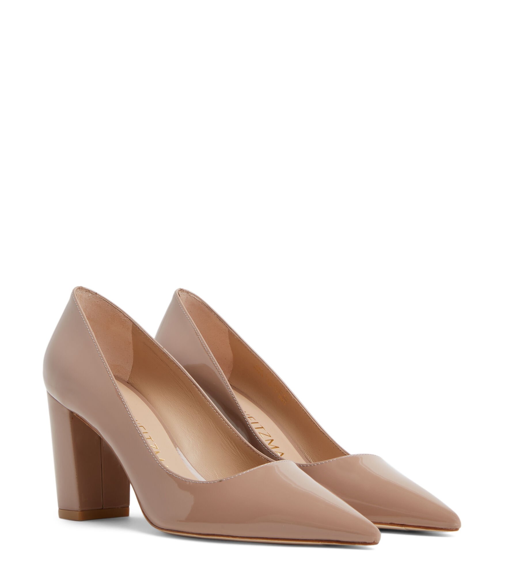 Stuart weitzman best sale block heel pump