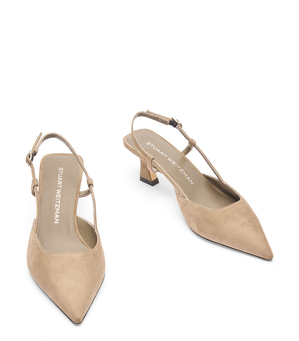 Stuart Weitzman VINNIE 50 SLINGBACK SMOKEY TAUPE SJ433SUEY6R