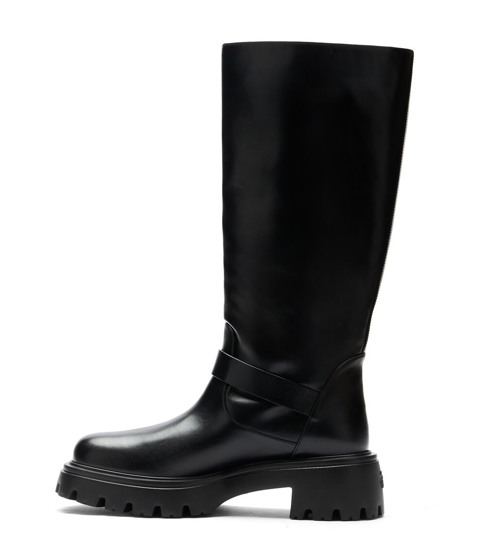 Stuart Weitzman EMERSON MOTO BOOT SCHWARZ SJ346SMOBLK
