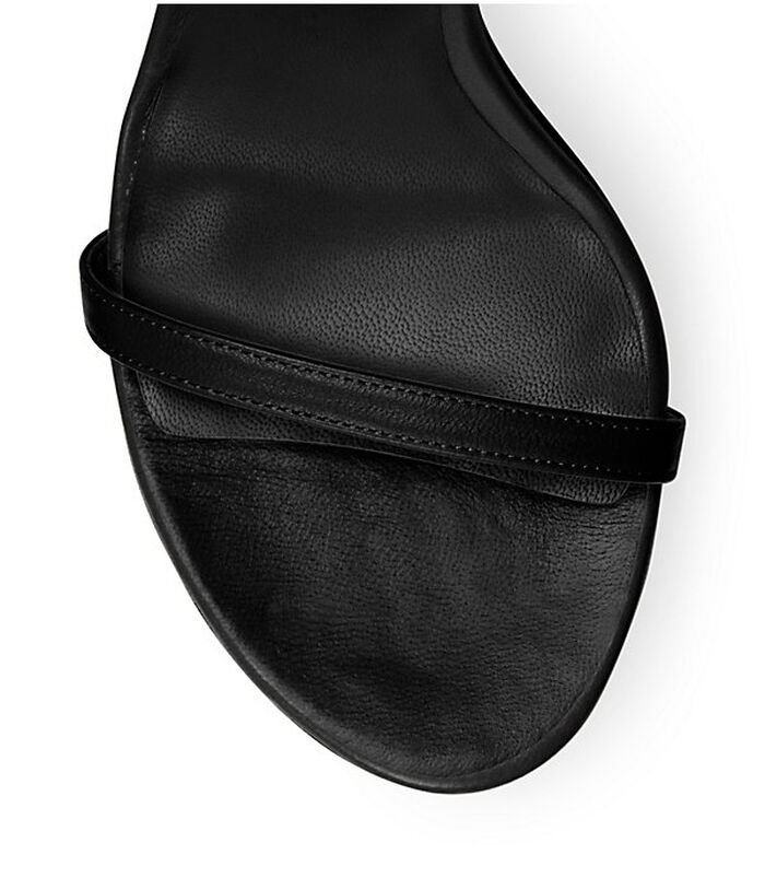 Nudistsong Women's Black Sandals in Leather | Stuart Weitzman